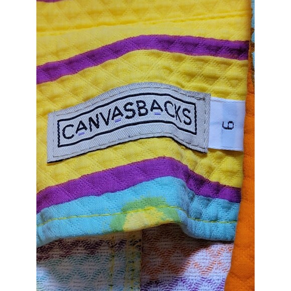 CANVASBACKS Vintage Women’s Blazer Jacket Size 6 Bright Vibrant Made In The USA - Picture 5 of 7